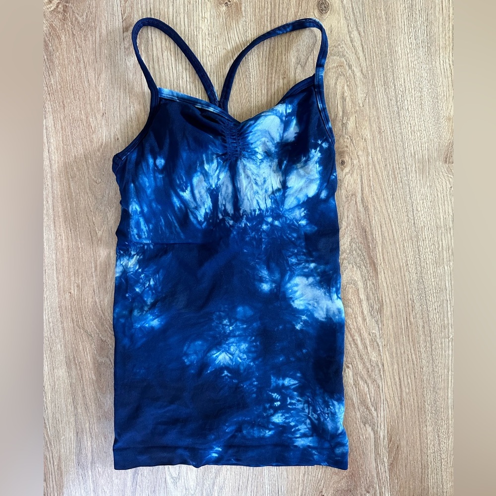 Athleta Blue TieDye Tank XS
